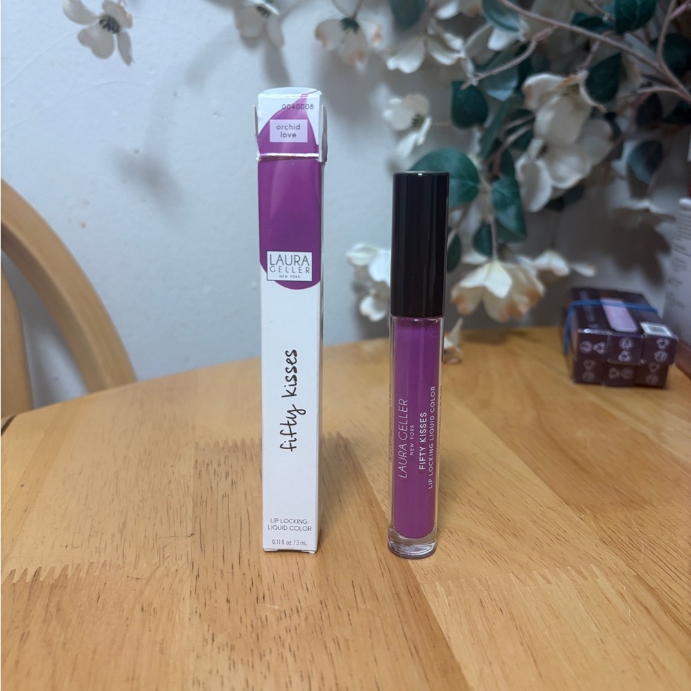 Laura Geller Fifty Kisses Lip Locking Liquid Color~Orchid Love .11OZ BNIB ~ NEW